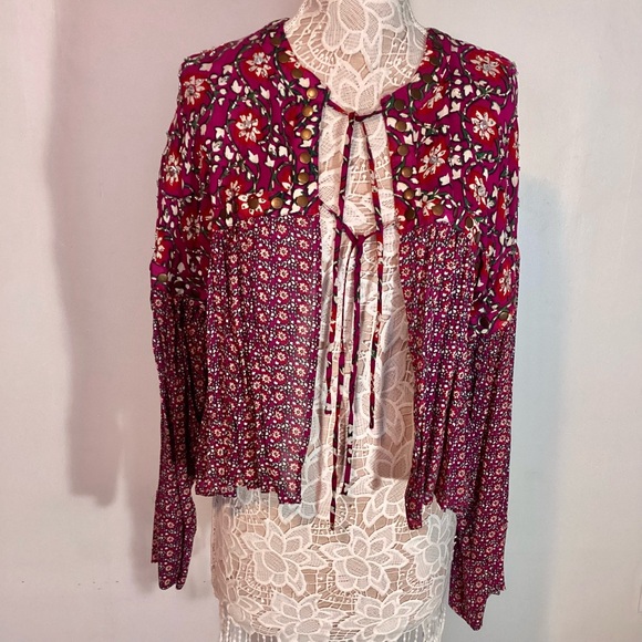 Free People Jackets & Blazers - Free People Boho Jacket Floral
